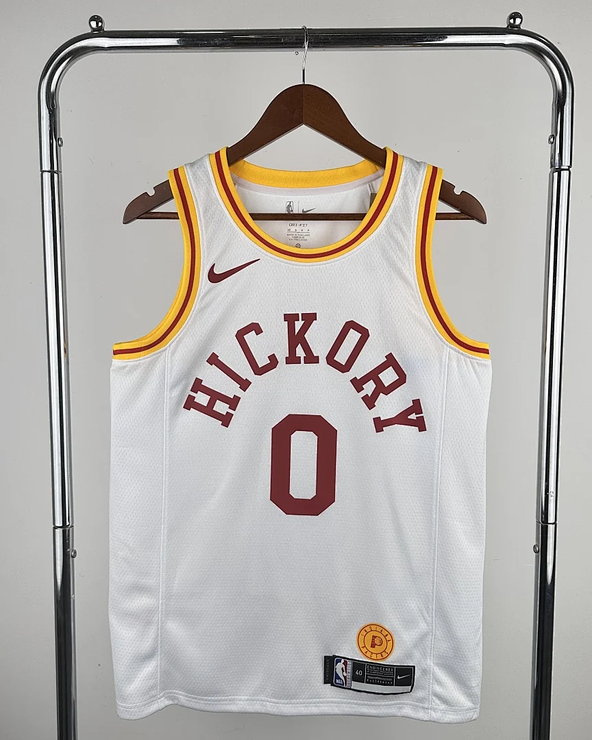 Camisola NBA Indiana Pacers Tyrese Haliburton #0 Retro Branca 2020