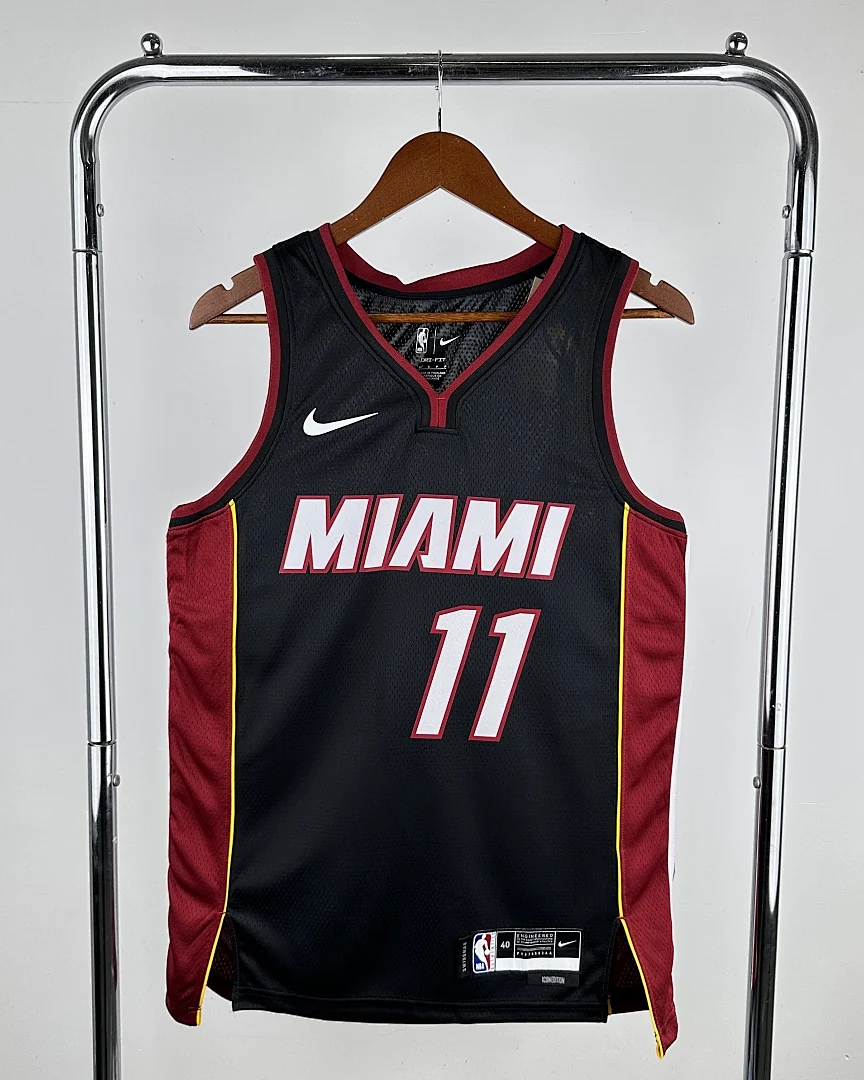 Camisola NBA Miami Heat Jaime Jaquez Jr. #11 Preta