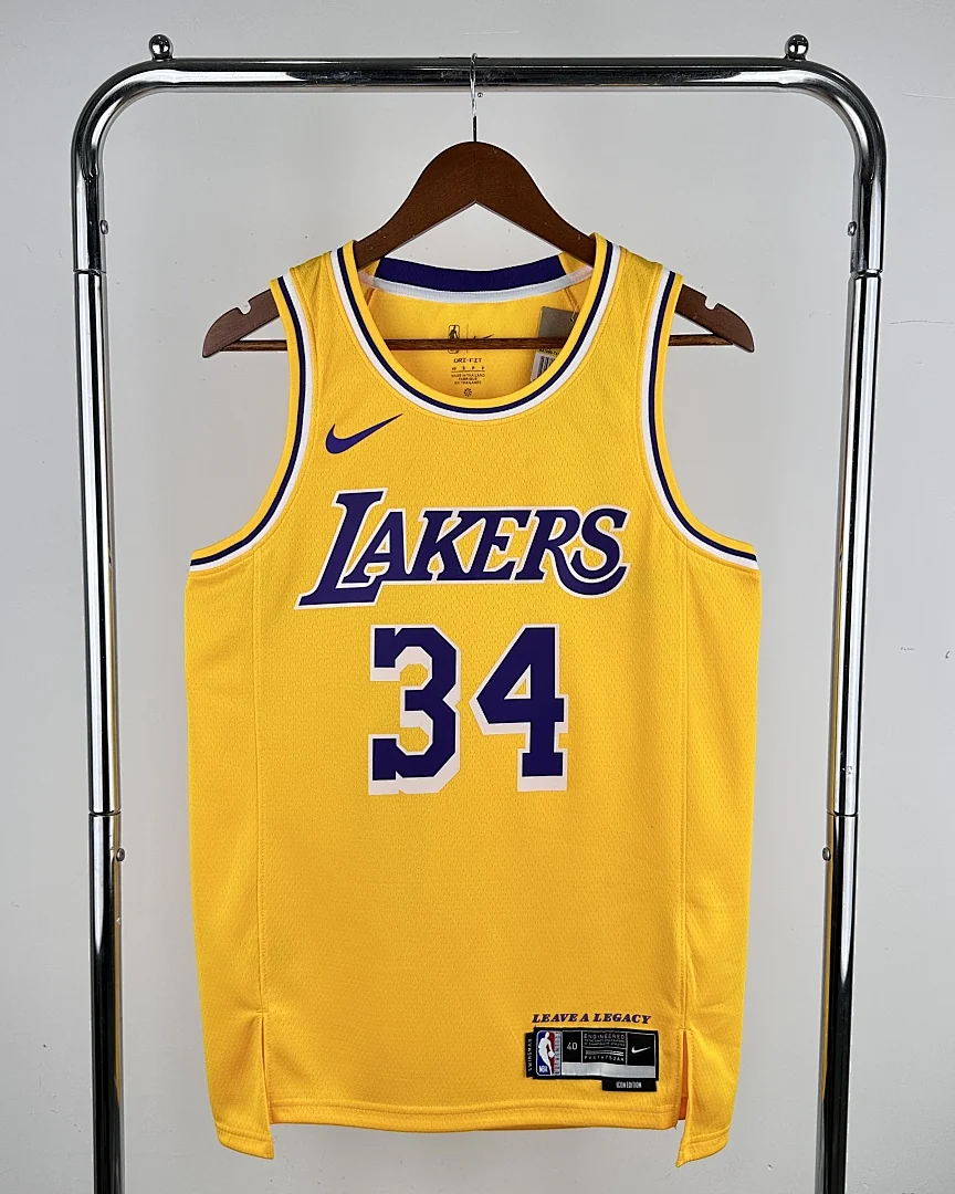 Camisola NBA Los Angeles Lakers Shaquille O'Neal #34 Amarela