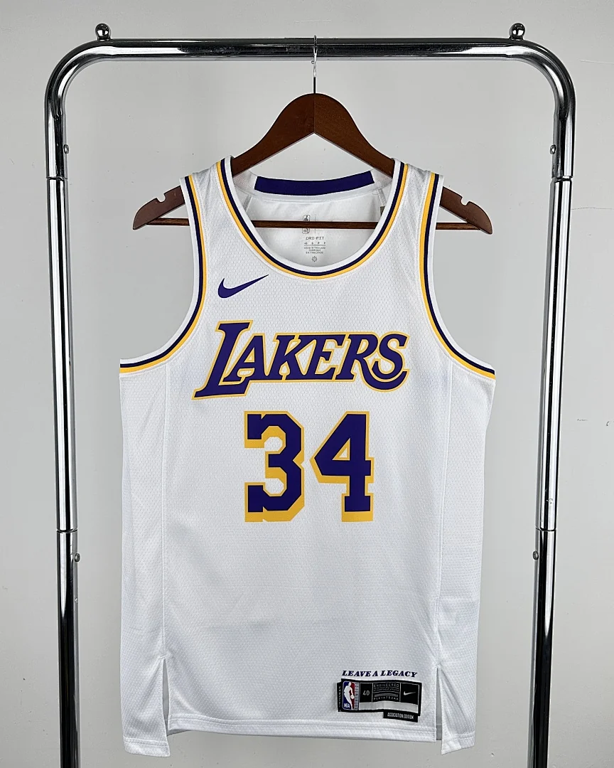 Camisola NBA Los Angeles Lakers Shaquille O'Neal #34 Branca