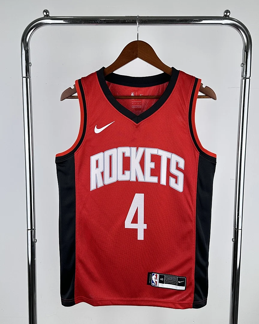 Camisola NBA Houston Rockets Jalen Green #4 Vermelha 2023