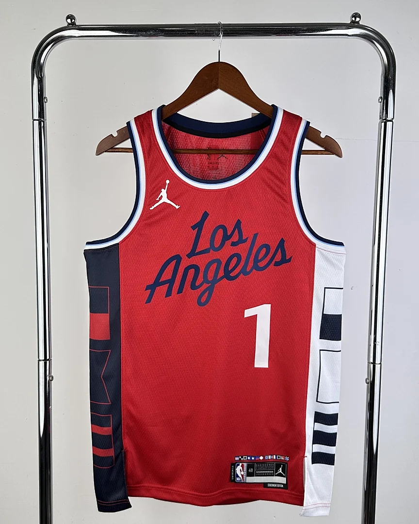 Camisola NBA Los Angeles Clippers James Harden #1 Jordan 2025