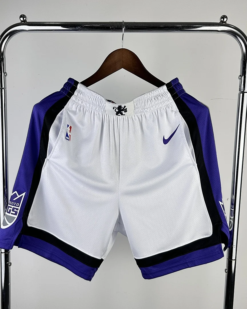 Calções NBA Sacramento Kings Branco 2024