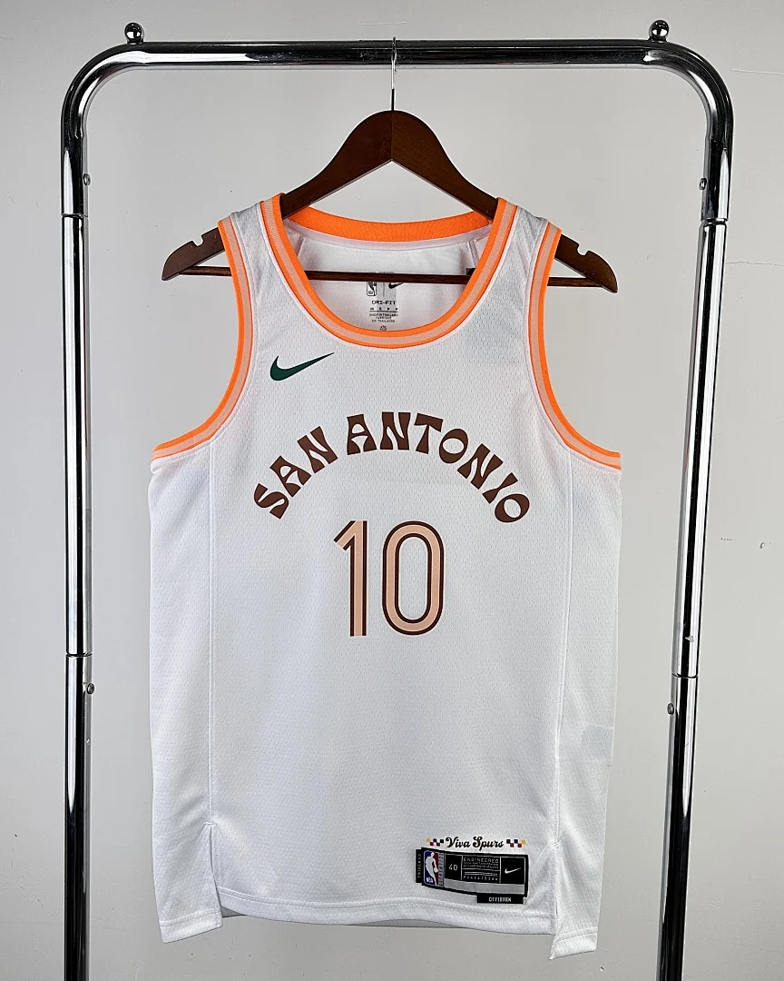 Camisola NBA San Antonio Spurs Jeremy Sochan #10 Edição Especial 2024