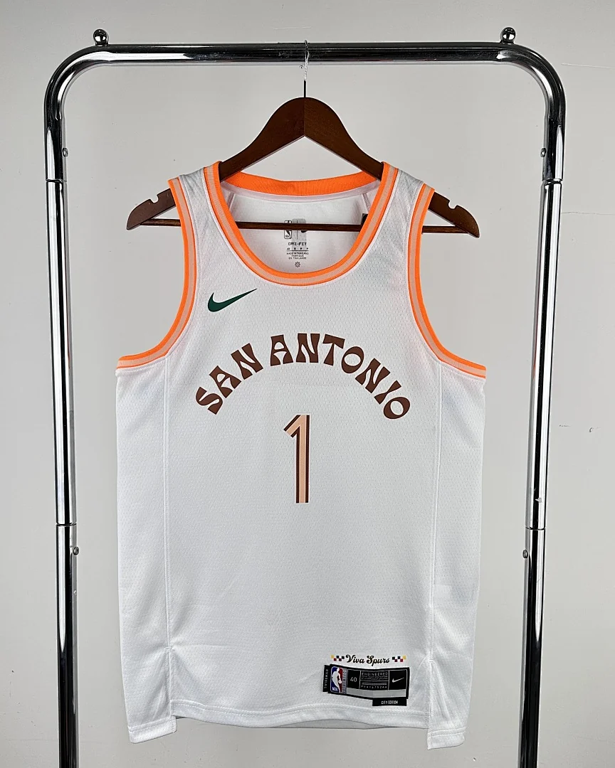 Camisola NBA San Antonio Spurs Victor Wembanyama #1 Edição Especial 2024