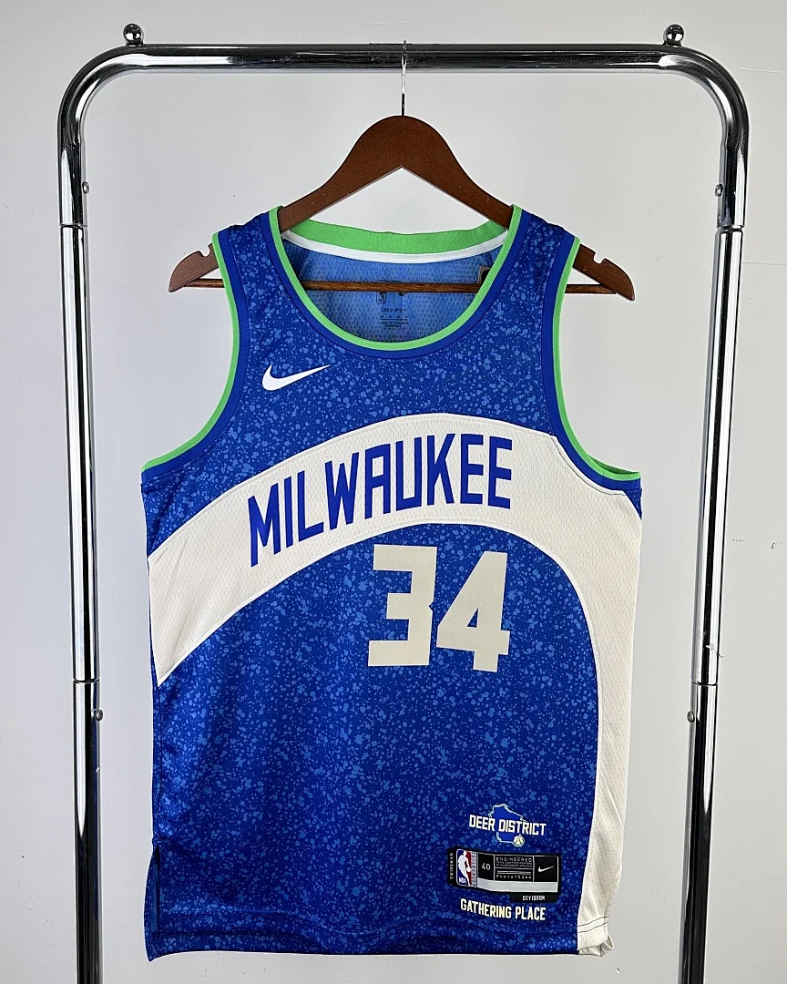 Camisola NBA Milwaukee Bucks Giannis Antetokounmpo #34 Edição Especial 2024