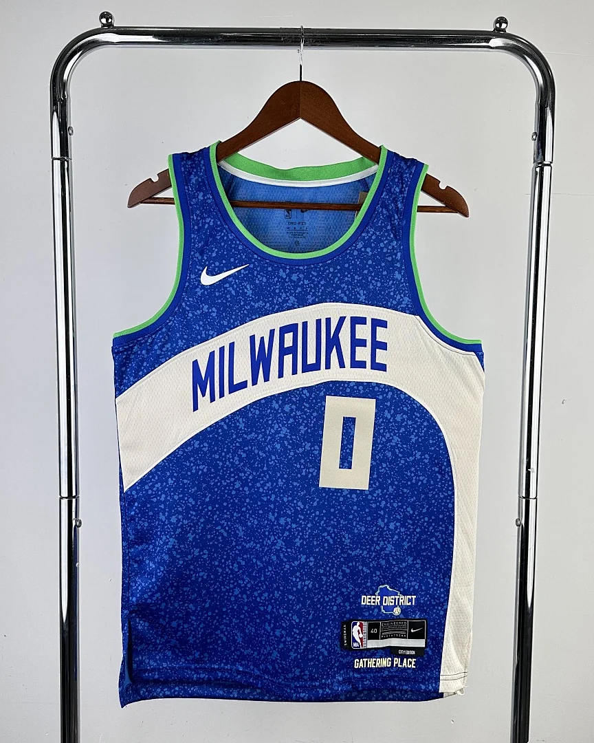 Camisola NBA Milwaukee Bucks Damian Lillard #0 Edição Especial 2024