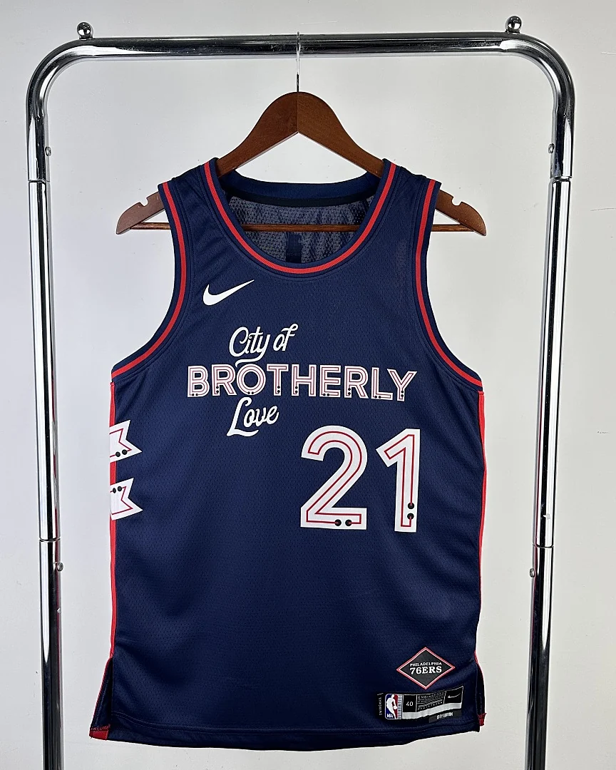 Camisola NBA Philadelphia 76ers Joel Embiid #21 Edição Especial 2024