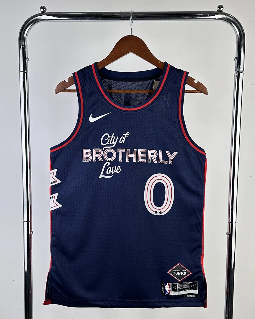 Camisola NBA Philadelphia 76ers Tyrese Maxey #0 Edição Especial 2024