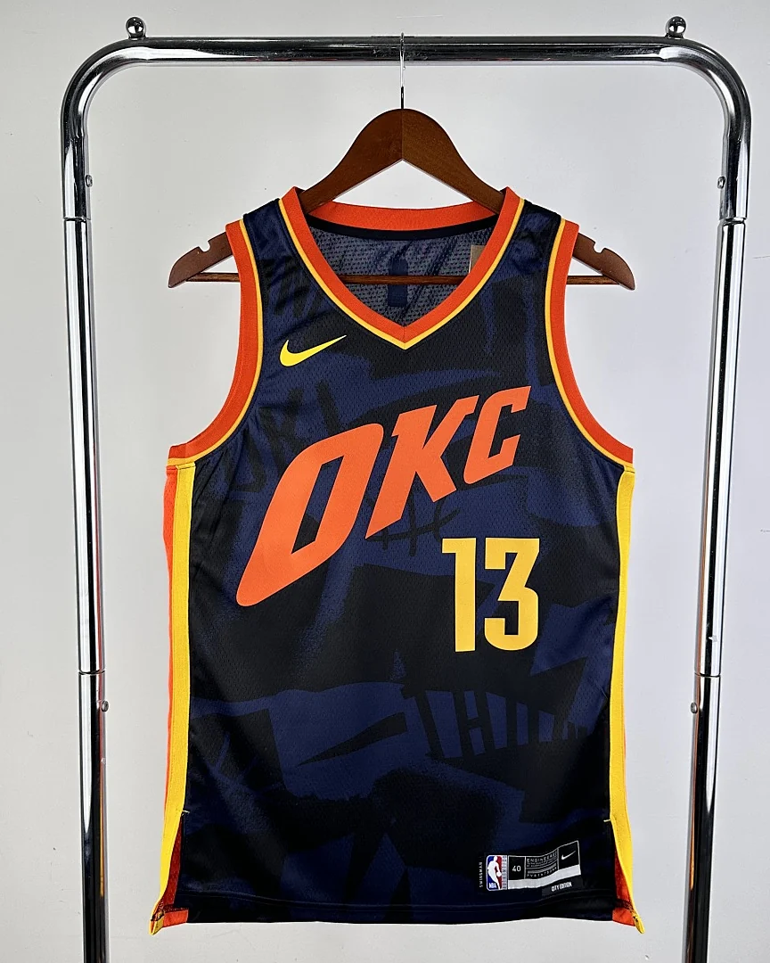 Camisola NBA Oklahoma City Thunder Paul George #13 Edição Especial 2024