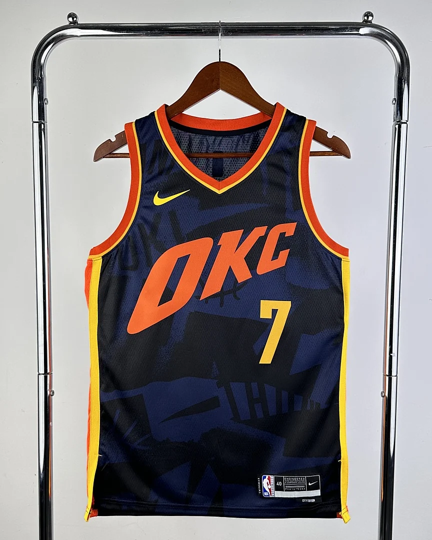 Camisola NBA Oklahoma City Thunder Chet Holmgren #7 Edição Especial 2024