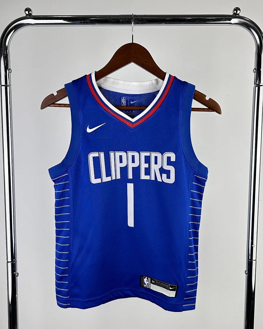 Camisola NBA Los Angeles Clippers James Harden #1 Azul Criança