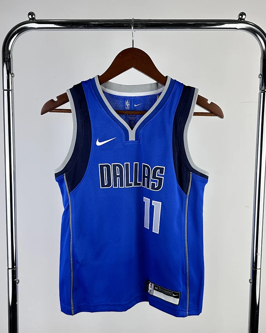 Camisola NBA Dallas Mavericks Kyrie Irving #11 Azul Criança