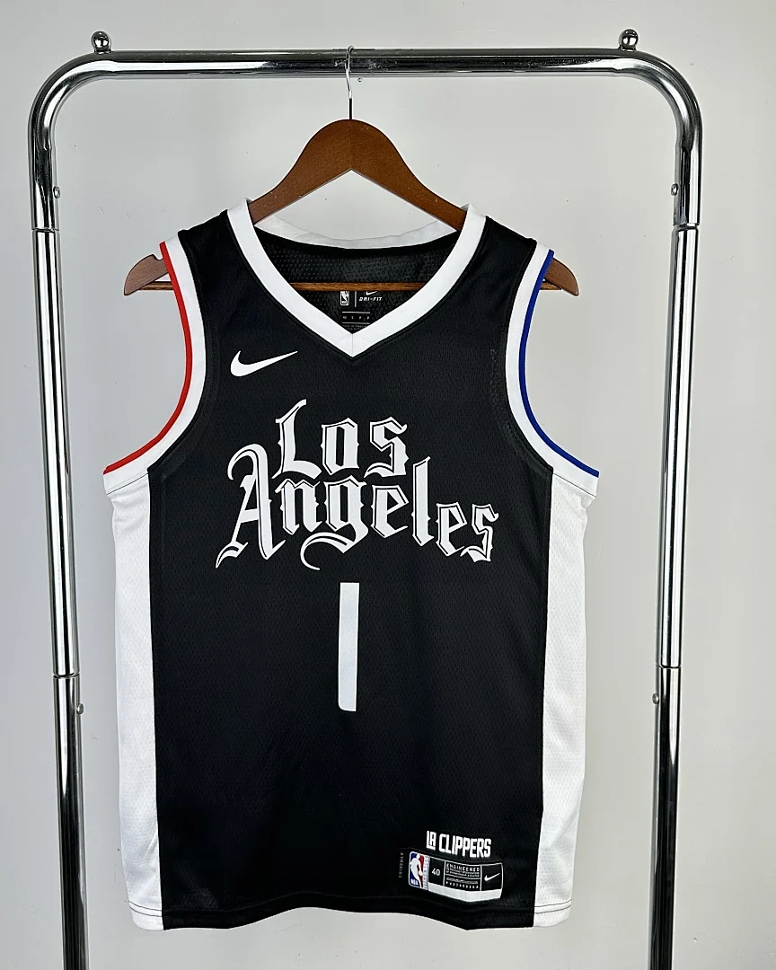 Camisola NBA Los Angeles Clippers James Harden #1 Latin Nights 2021 Preta
