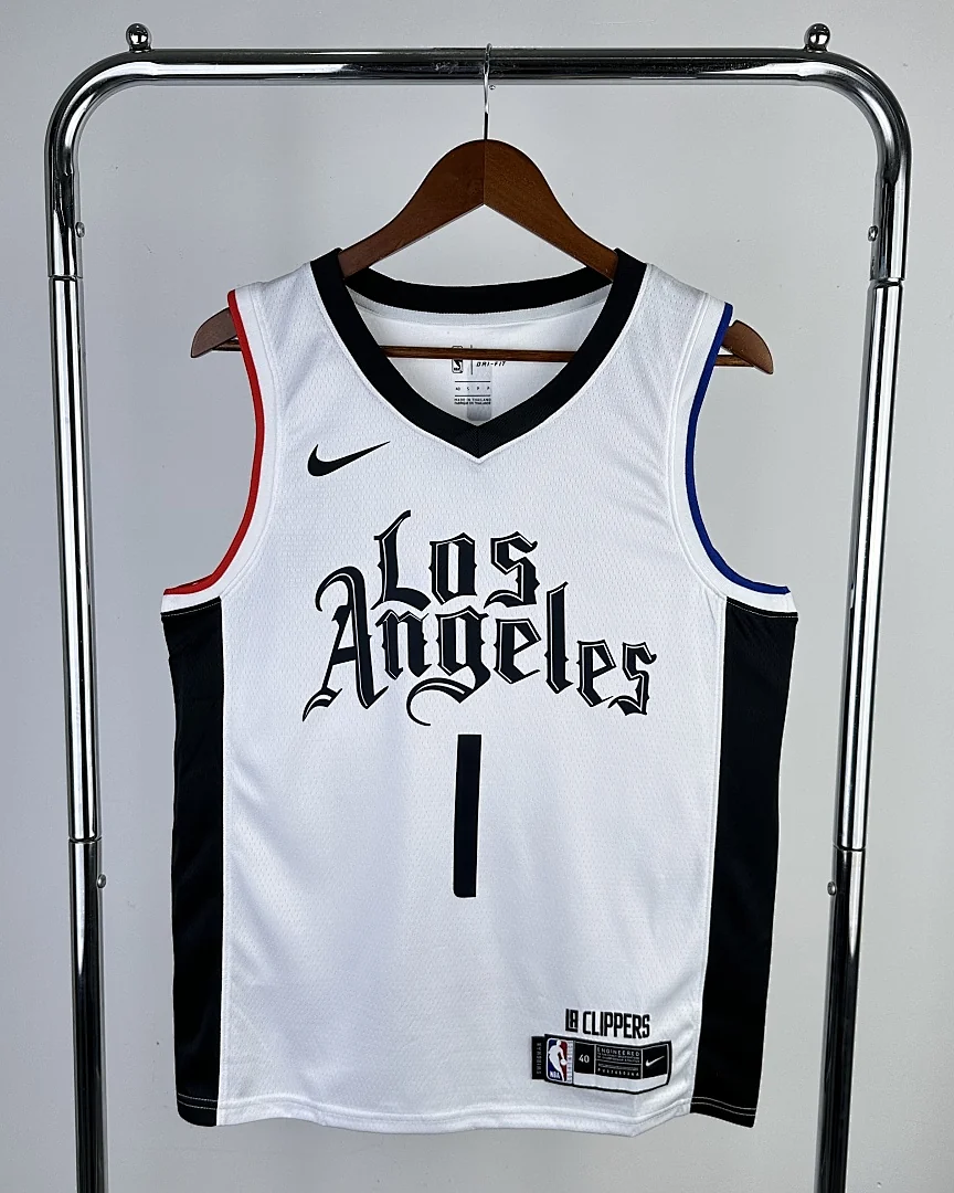 Camisola NBA Los Angeles Clippers James Harden #1 Latin Nights 2021 Branca