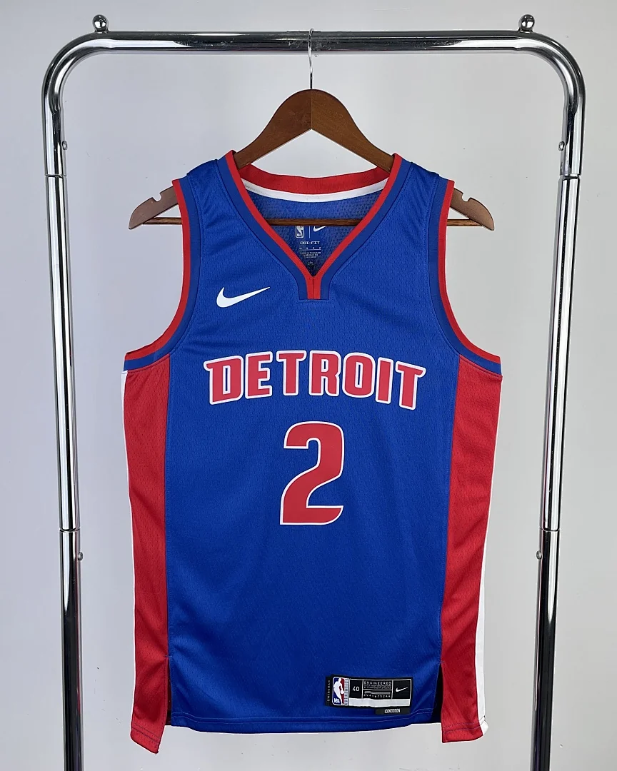 Camisola NBA Detroit Pistons Cade Cunningham #2 Azul 2023