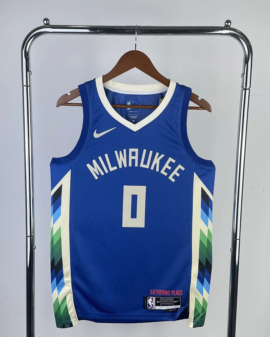 Camisola NBA Milwaukee Bucks Damian Lillard #0 Edição Especial 2023