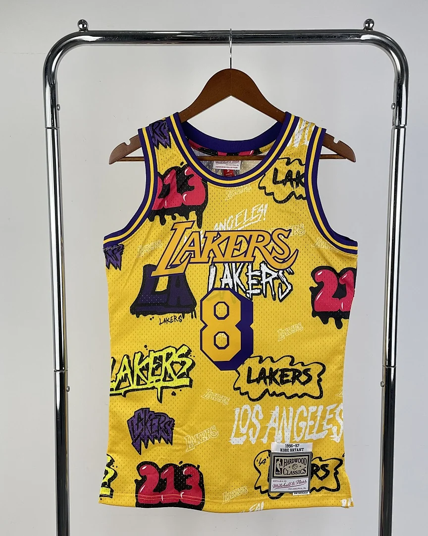 Camisola NBA Los Angeles Lakers Kobe Bryant #8 Retro Mitchell & Ness 1996/97