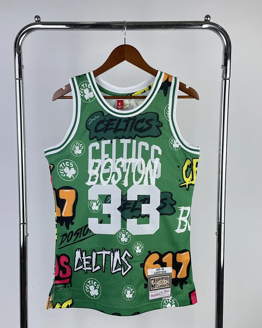 Camisola NBA Boston Celtics Larry Bird #33 Retro Mitchell & Ness 1985/86