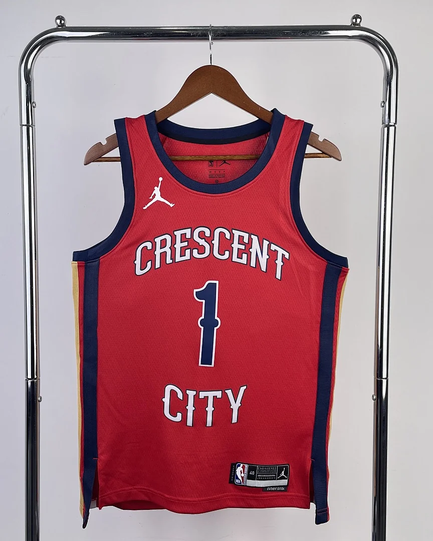 Camisola NBA New Orleans Pelicans Zion Williamson #1 Jordan 2024