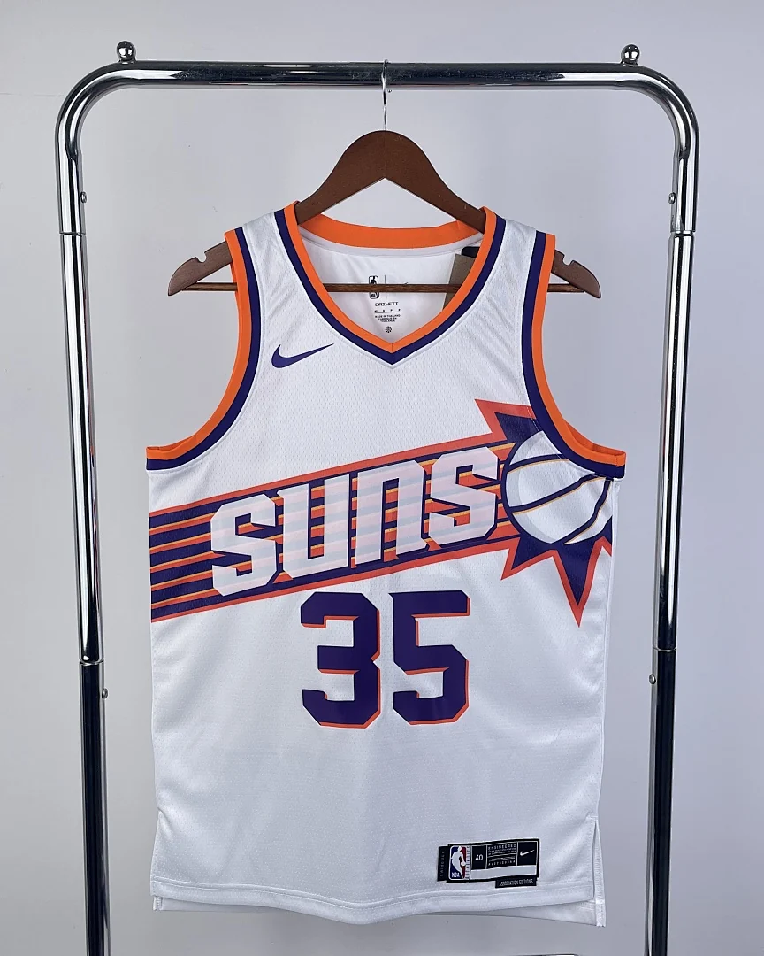 Camisola NBA Phoenix Suns Kevin Durant #35 Branca 2024