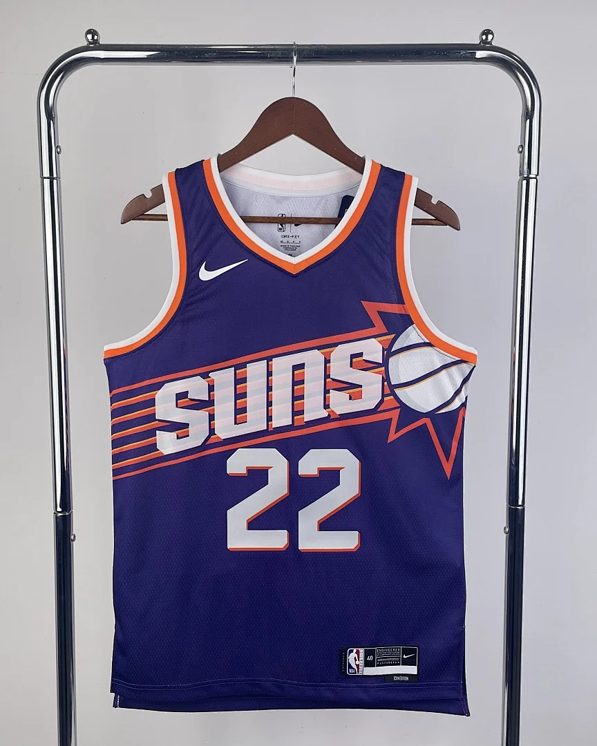 Camisola NBA Phoenix Suns Deandre Ayton #22 Roxa 2024