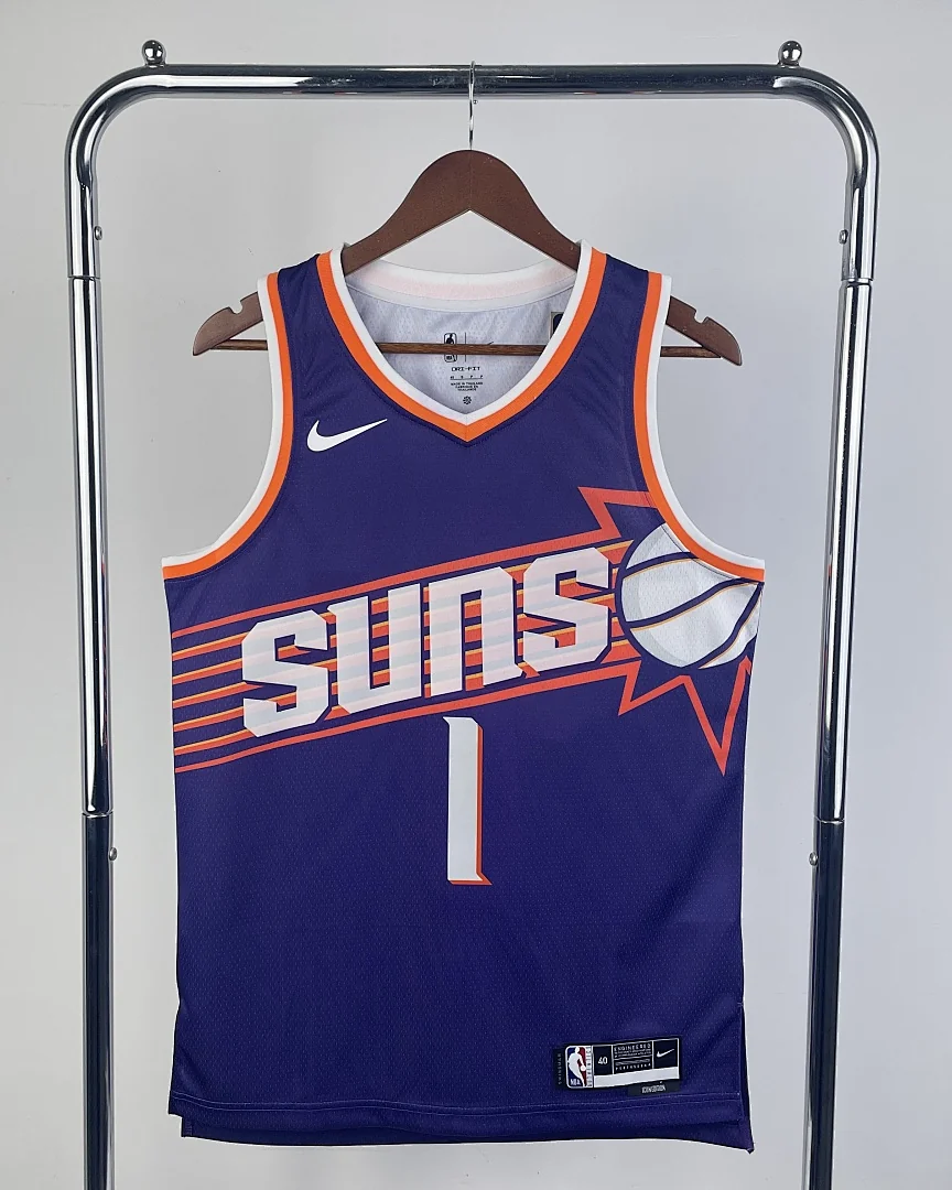 Camisola NBA Phoenix Suns Devin Booker #1 Roxa 2024