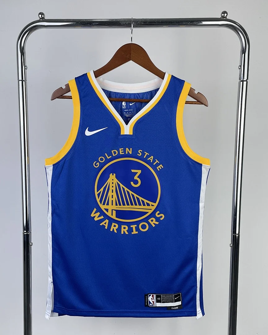 Camisola NBA Golden State Warriors Jordan Poole #3 Azul 2023