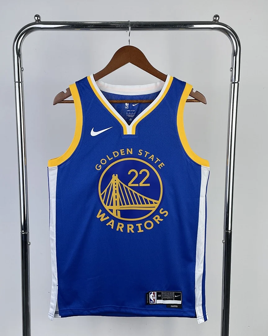 Camisola NBA Golden State Warriors Andrew Wiggins #22 Azul 2023