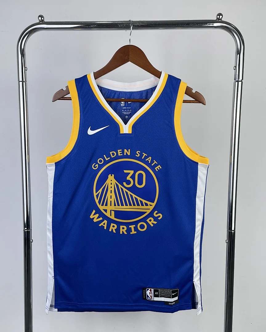 Camisola NBA Golden State Warriors Stephen Curry #30 Azul 2023