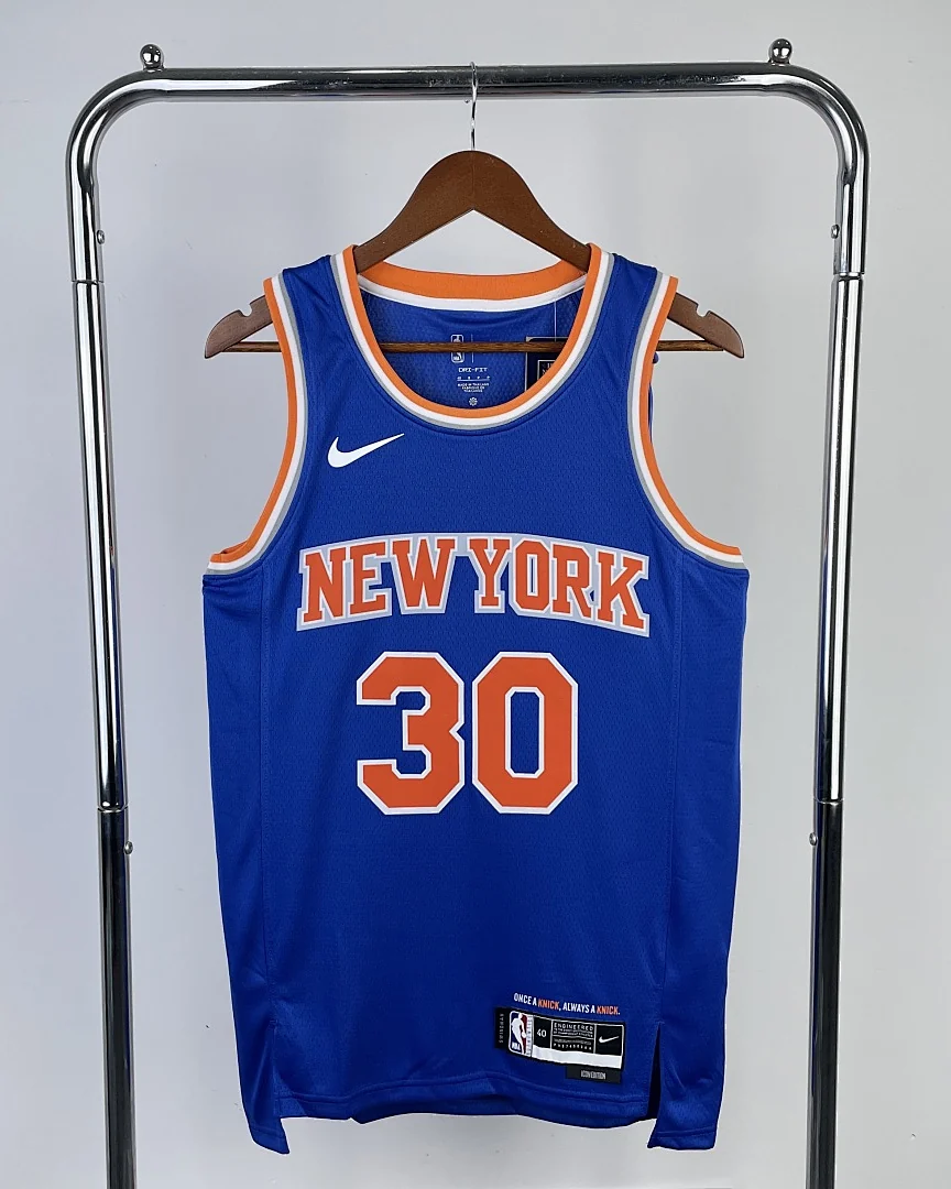 Camisola NBA New York Knicks Julius Randle #30 Azul 2023