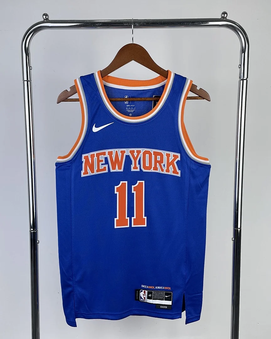 Camisola NBA New York Knicks Jalen Brunson #11 Azul 2023