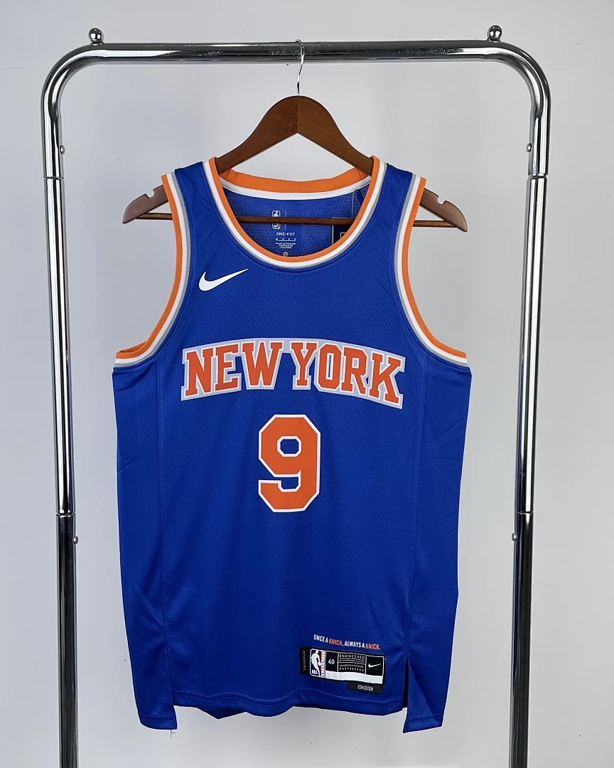 Camisola NBA New York Knicks RJ Barrett #9 Azul 2023