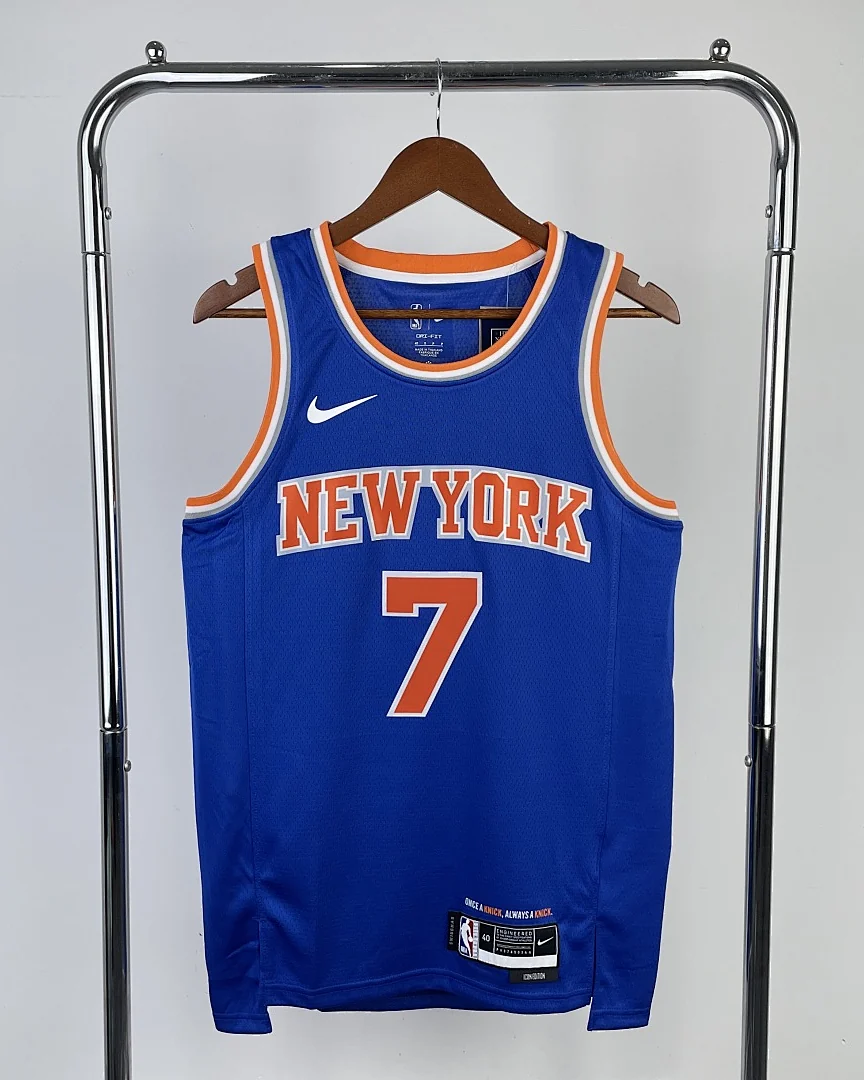 Camisola NBA New York Knicks Carmelo Anthony #7 Azul 2023