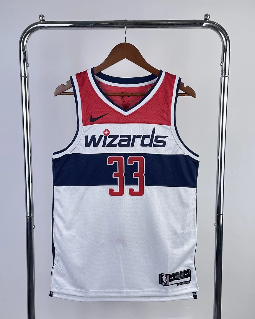 Camisola NBA Washington Wizards Kyle Kuzma #33 Branca 2023