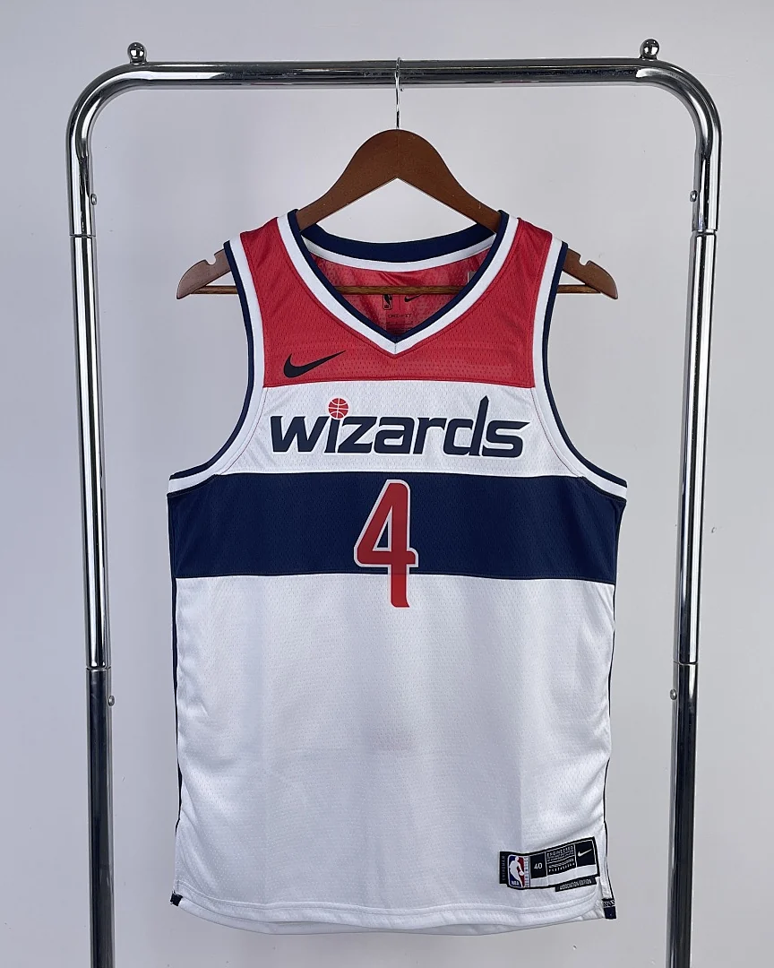 Camisola NBA Washington Wizards Russell Westbrook #4 Branca 2023