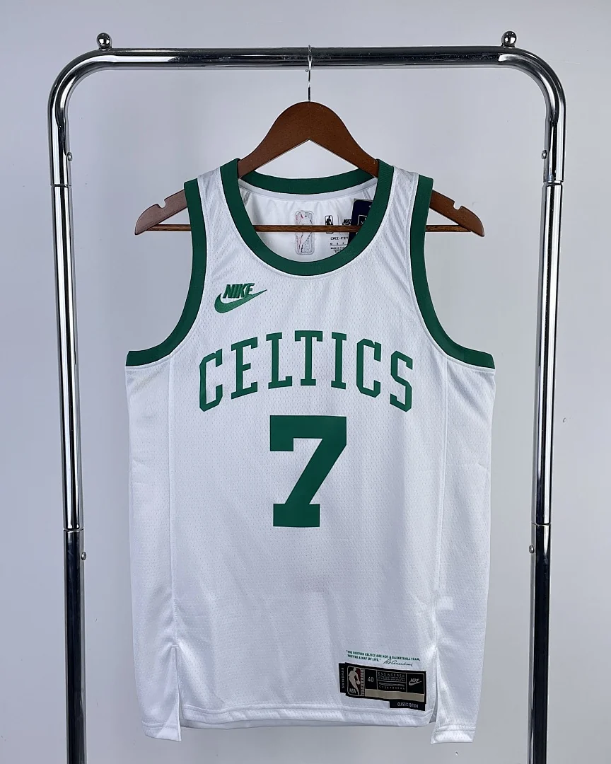 Camisola NBA Boston Celtics Jaylen Brown #7 Retro 75.º Aniversário 2022
