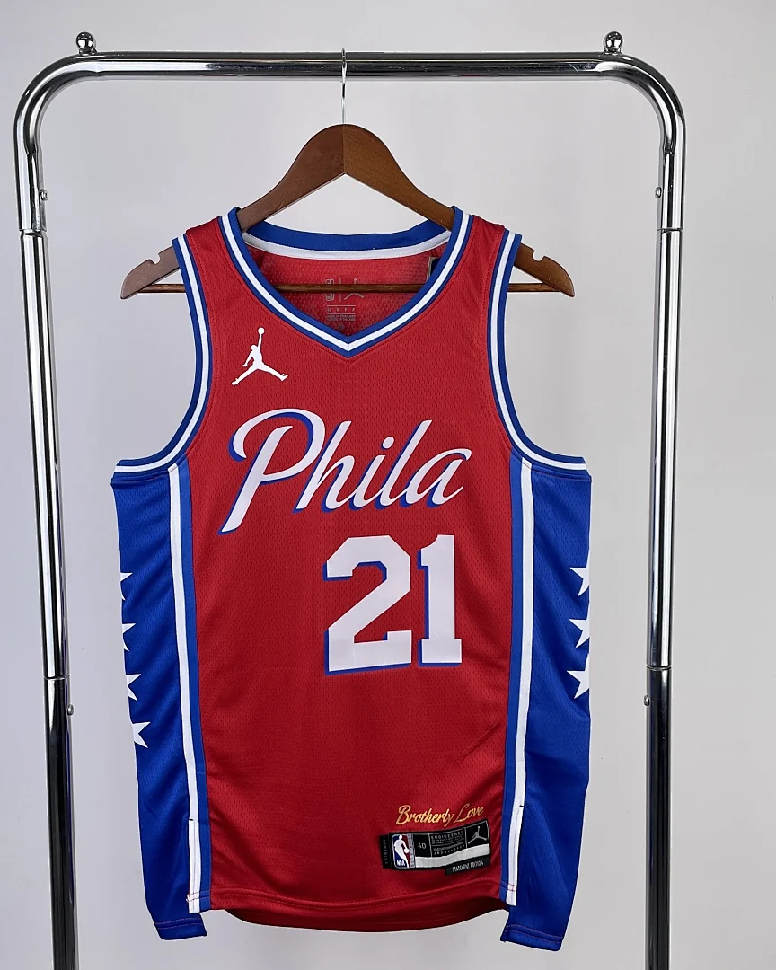 Camisola NBA Philadelphia 76ers Joel Embiid #21 Jordan 2023