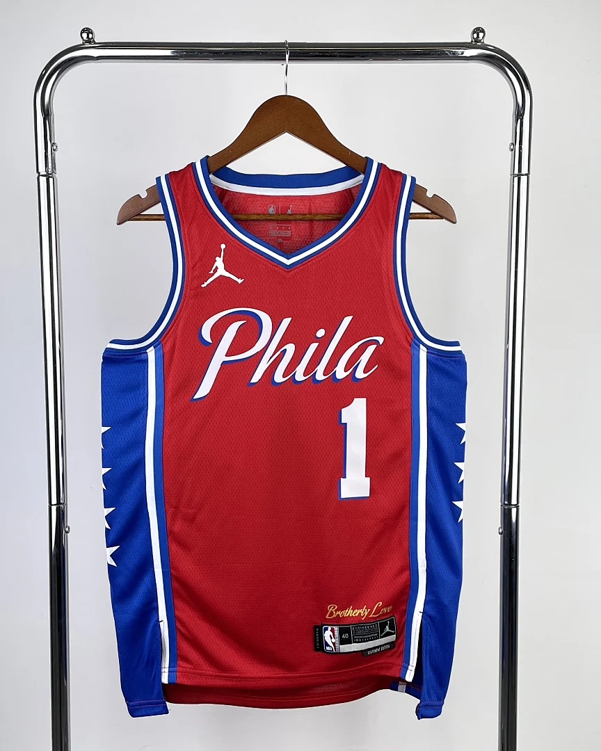 Camisola NBA Philadelphia 76ers James Harden #1 Jordan 2023