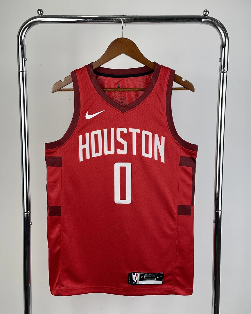Camisola NBA Houston Rockets Russell Westbrook #0 Earned Edition 2019
