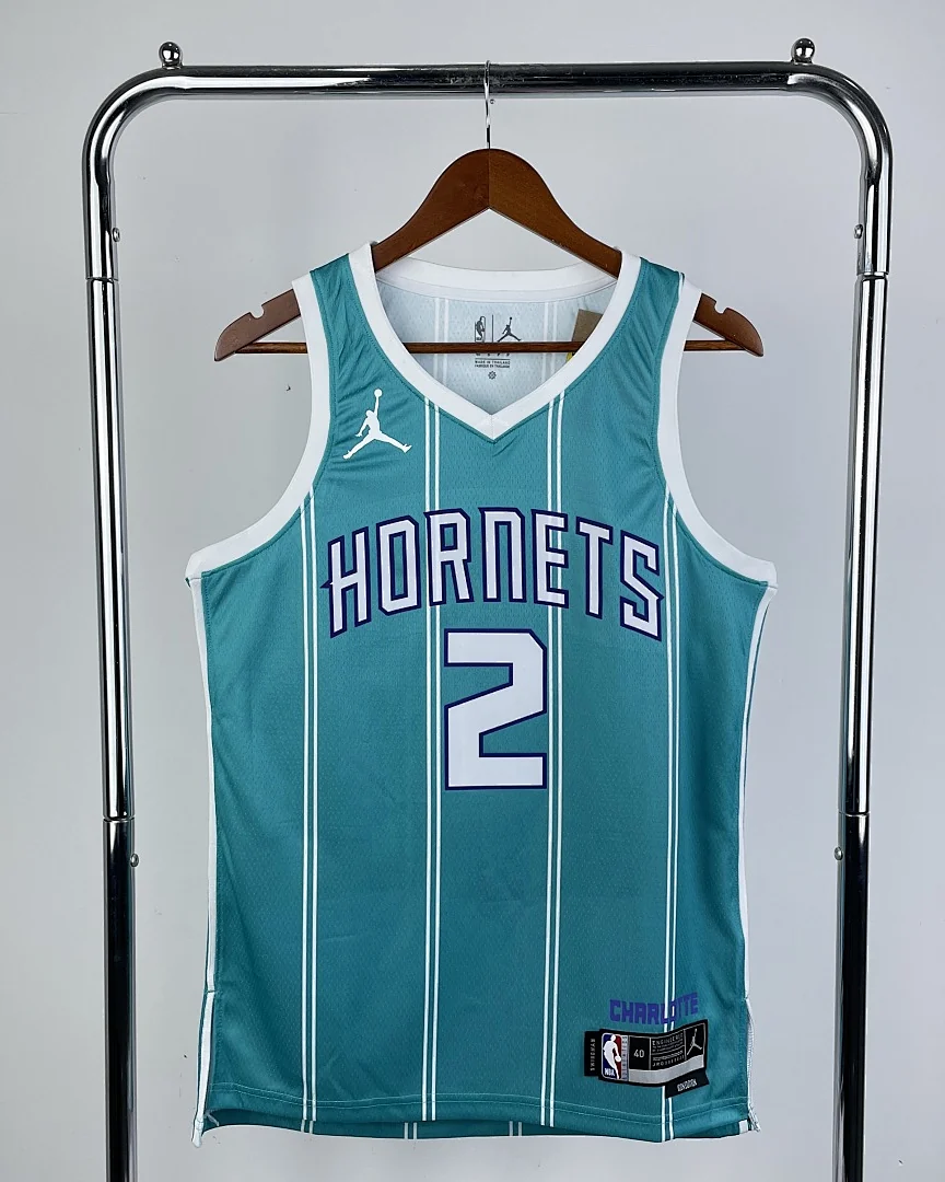 Camisola NBA Charlotte Hornets LaMelo Ball #2 Azul 2023
