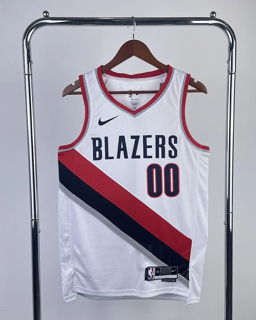 Camisola NBA Portland Trail Blazers Scoot Henderson #00 Branca 2023