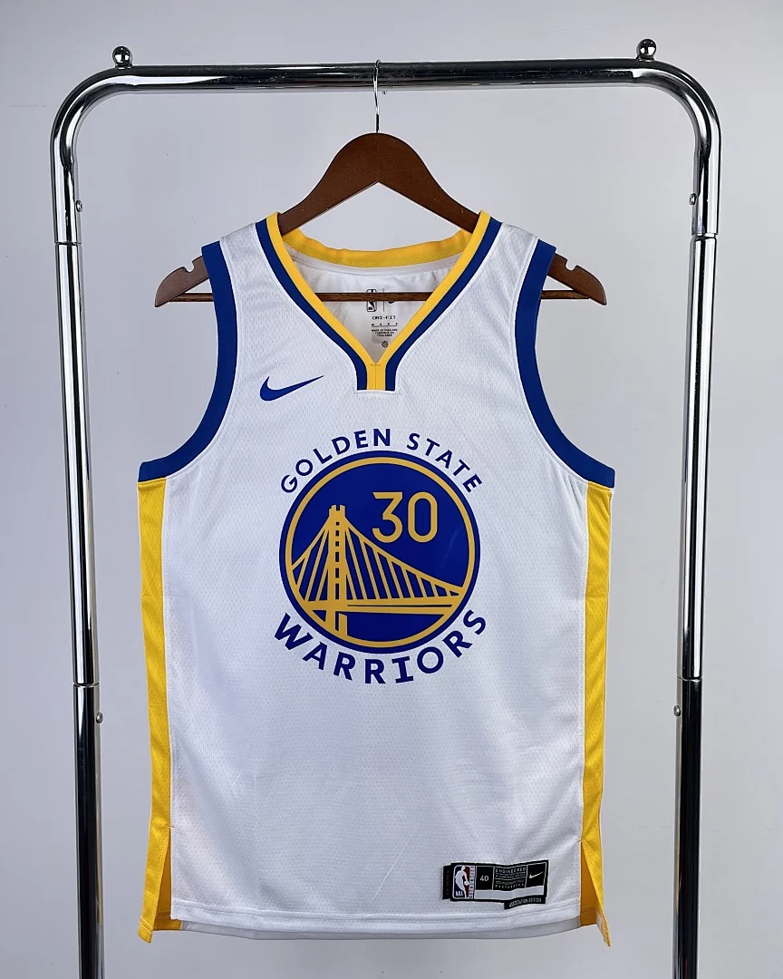 Camisola NBA Golden State Warriors Stephen Curry #2974 Branca 2023