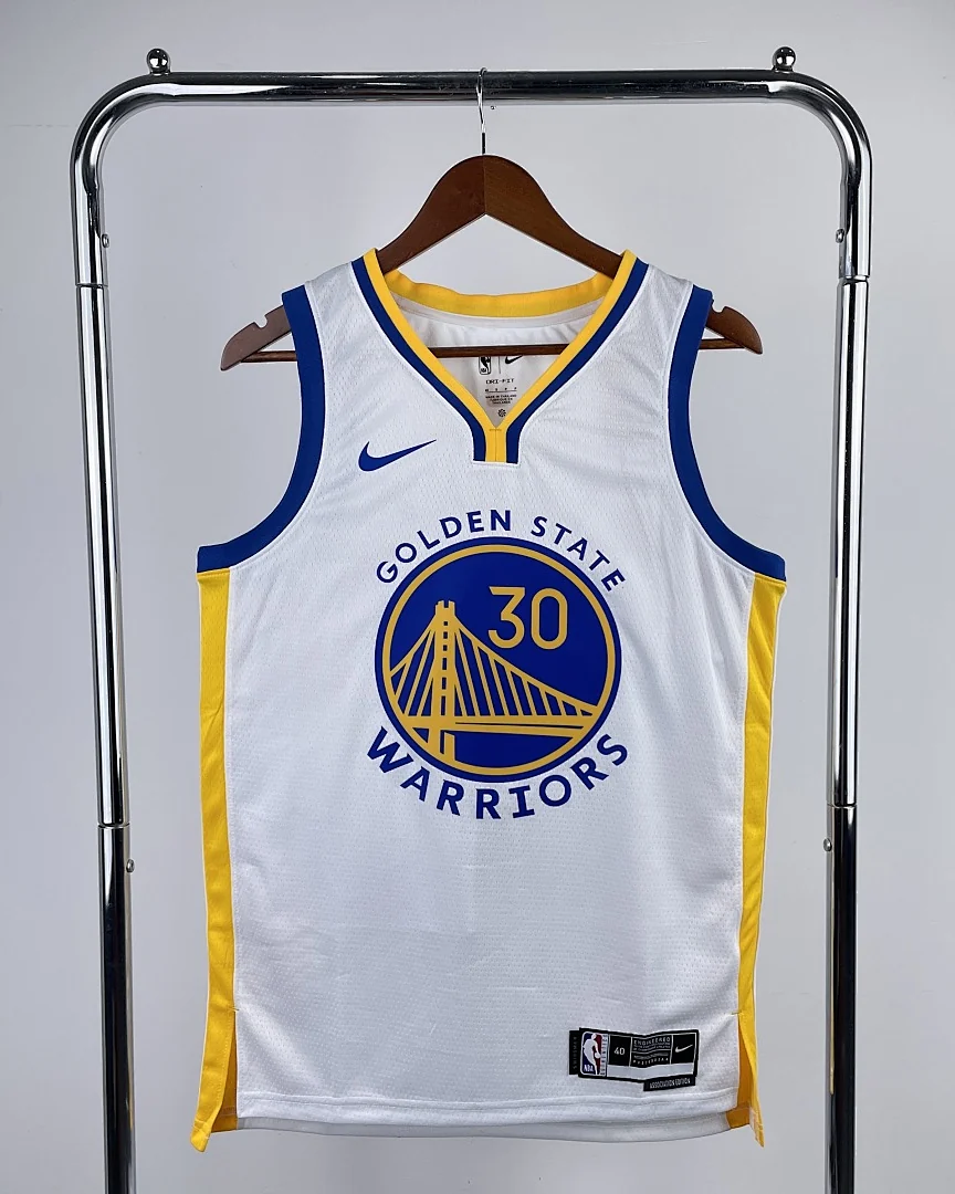 Camisola NBA Golden State Warriors Stephen Curry #30 Branca 2023