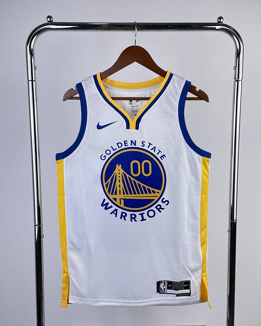 Camisola NBA Golden State Warriors Jonathan Kuminga #00 Branca 2023