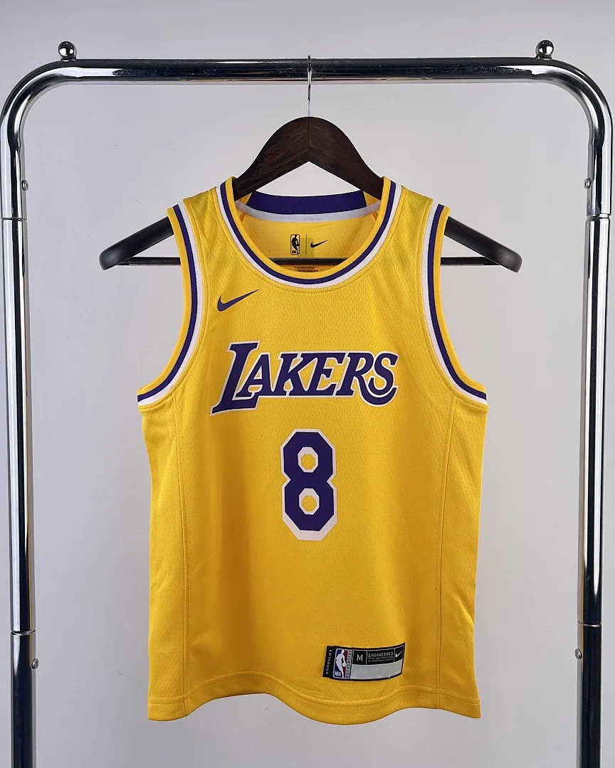 Camisola NBA Los Angeles Lakers Kobe Bryant #8 Amarela Criança