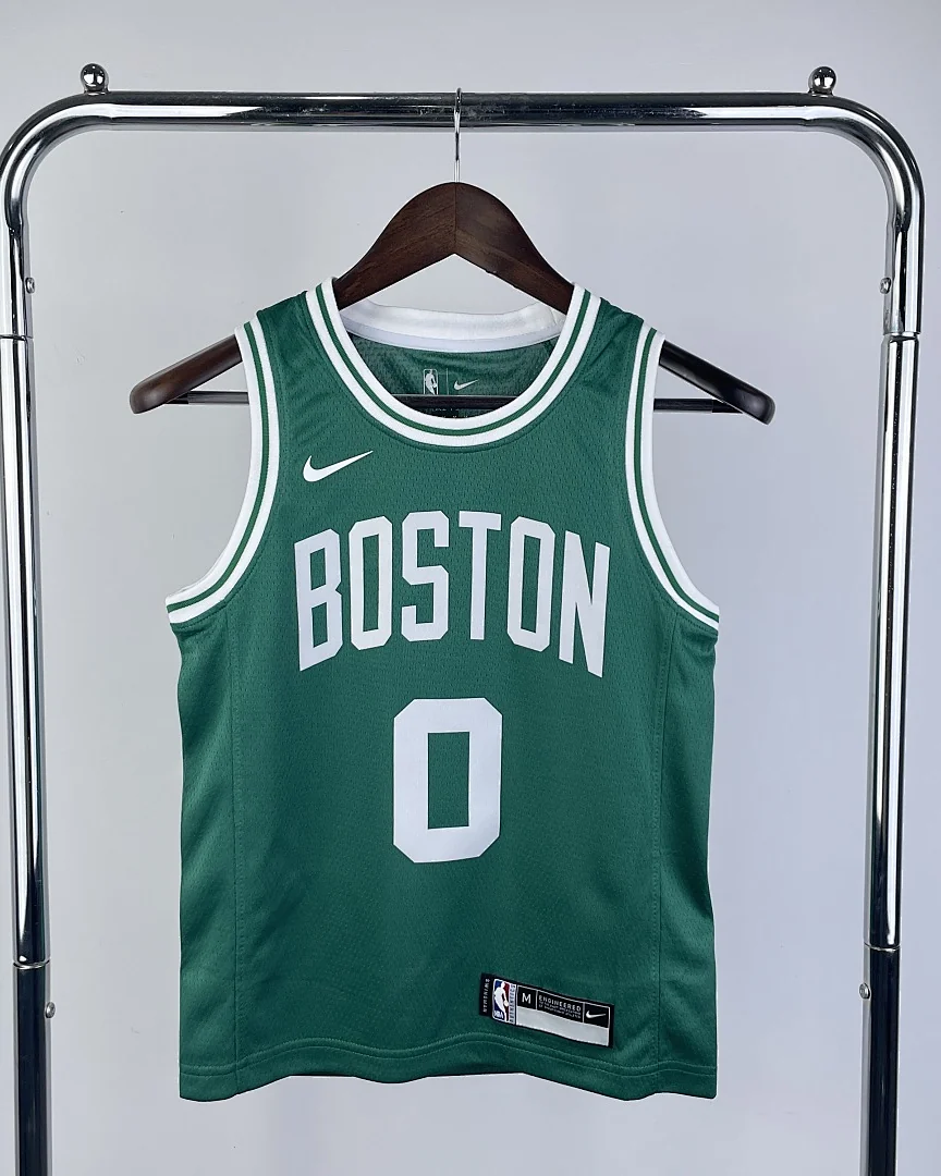 Camisola NBA Boston Celtics Jayson Tatum #0 Verde Criança