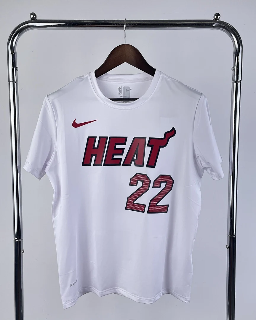 Camisola de Treino NBA Miami Heat Jimmy Butler #22 Branca