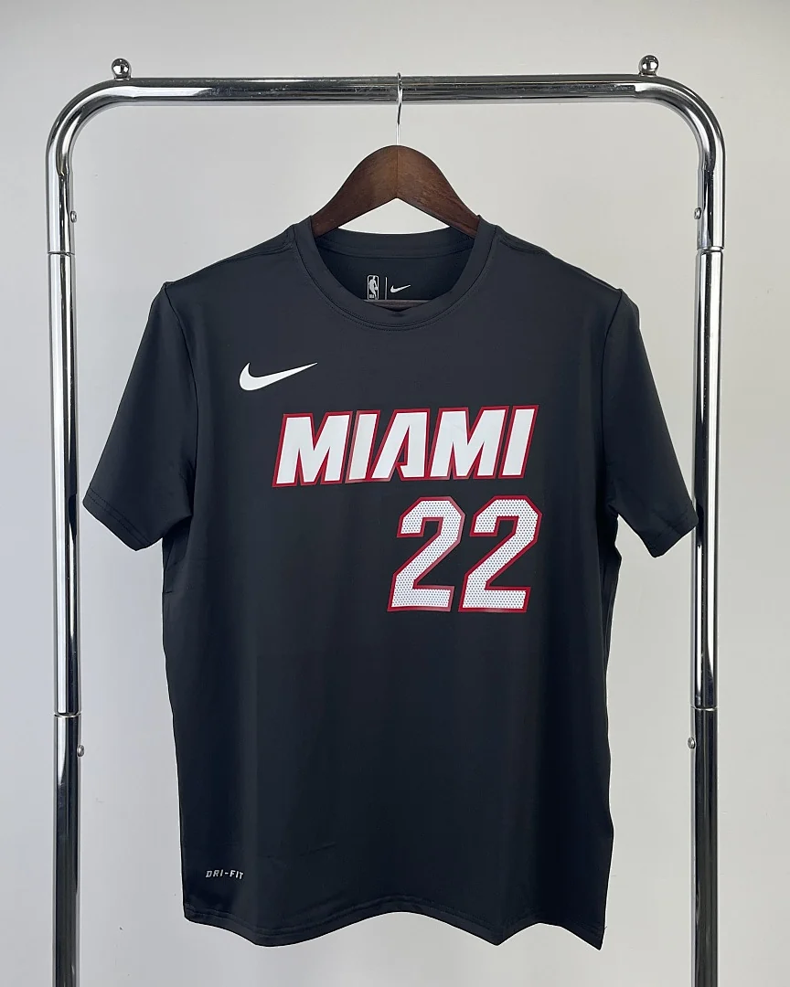 Camisola de Treino NBA Miami Heat Jimmy Butler #22 Preta