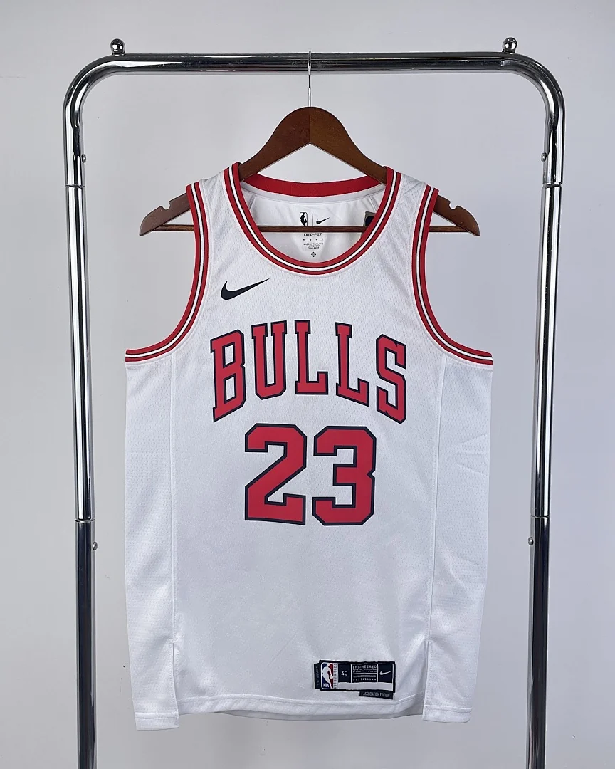 Camisola NBA Chicago Bulls Michael Jordan #23 Branca 2023